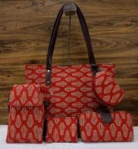 Ikkat  Bag 5 Piece Combo