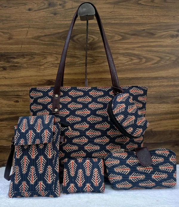Ikkat  Bag 5 Piece Combo