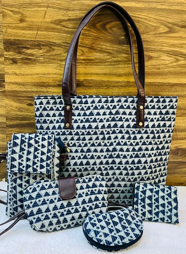 Ikkat  Bag 5 Piece Combo