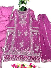 Kurti Plazzzo Dupatta Set 