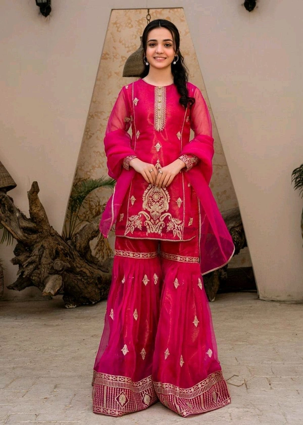 Ethnic Kurti Plazzo dupatta