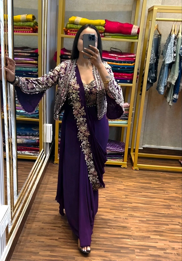 Saree With Jacket