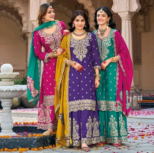 Premium Kurti Plazzo Dupatta 