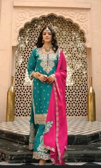 Premium Kurti Plazzo Dupatta 
