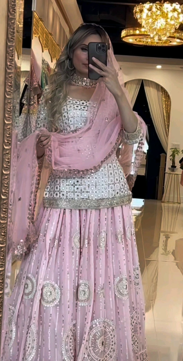 Top Lehenga  With Dupatta 