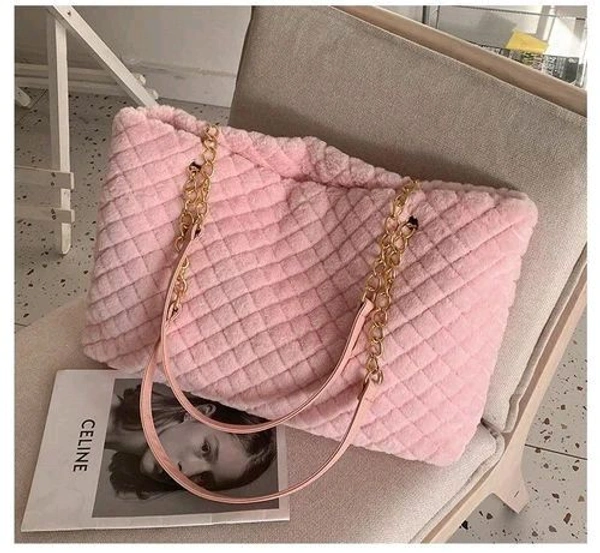 Faux Fur Tote Bags 