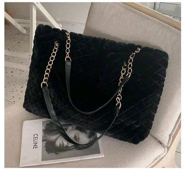 Faux Fur Tote Bags 