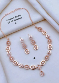 AD Necklace Set With Earrings