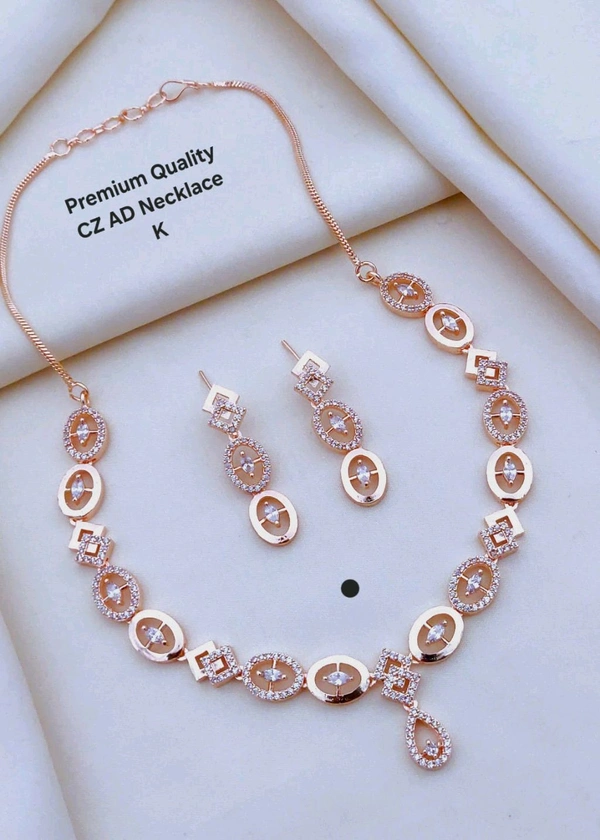 AD Necklace Set With Earrings
