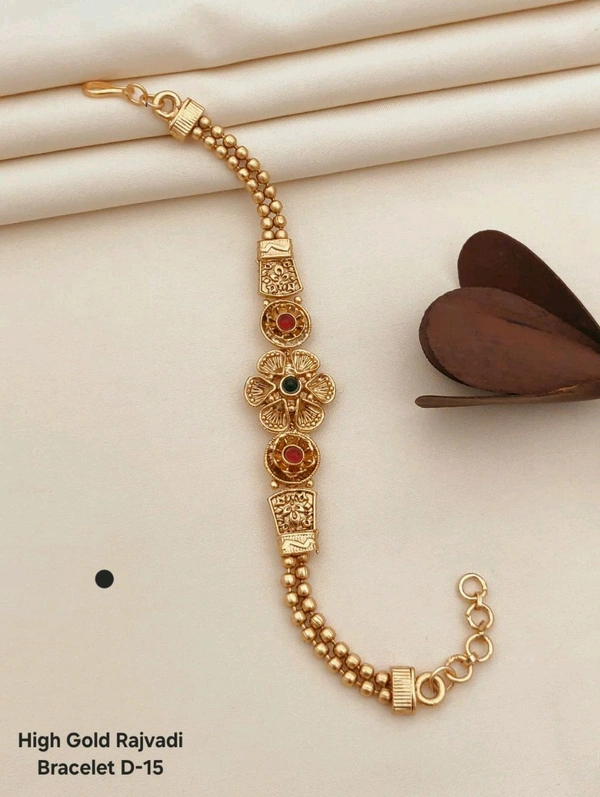 Gold Plated Rakhi Brecelet