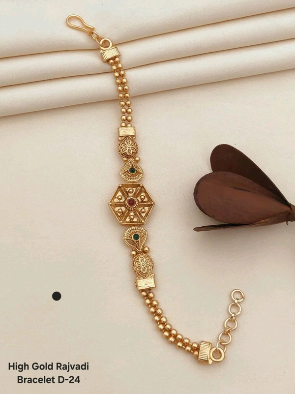 Gold Plated Rakhi Brecelet