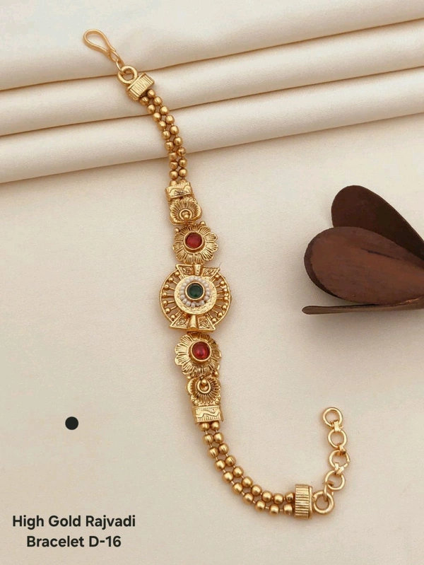 Gold Plated Rakhi Brecelet