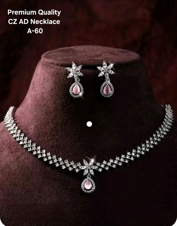 AD Necklace Set With Earrings