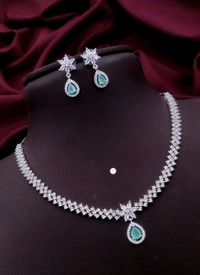 AD Necklace Set With Earrings