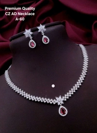 AD Necklace Set With Earrings
