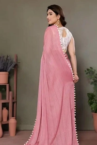 NEW FANCY SAREE WITH EMBRODARY BLOUSE FOR WOMEN 