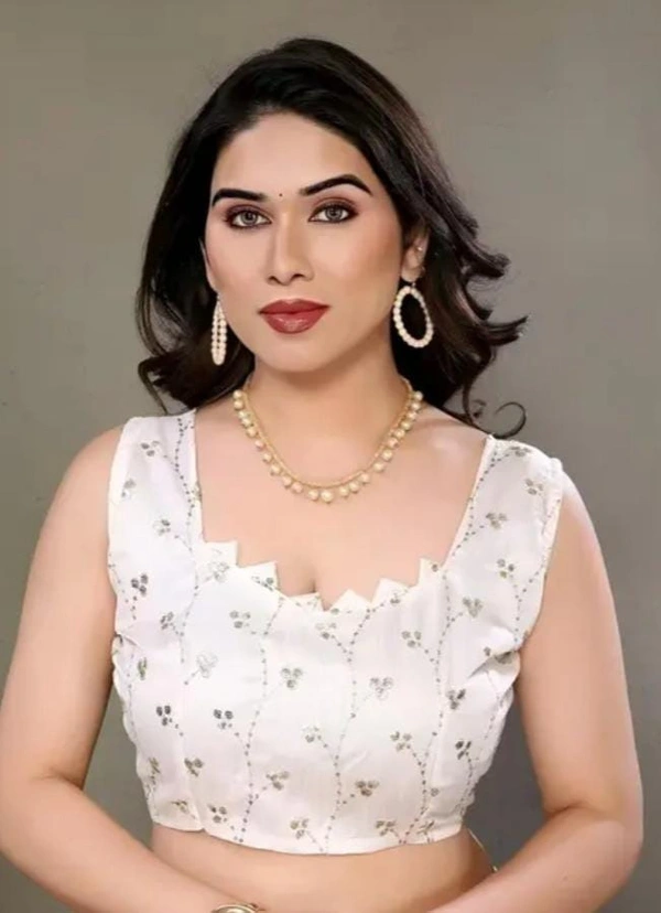 NEW FANCY SAREE WITH EMBRODARY BLOUSE FOR WOMEN 
