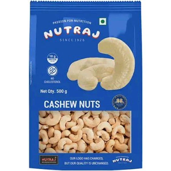 NUTRAJ CASHEW NUTS  - 500g PKT