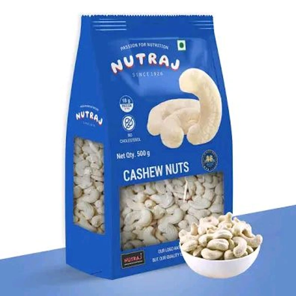 NUTRAJ CASHEW NUTS  - 500g PKT
