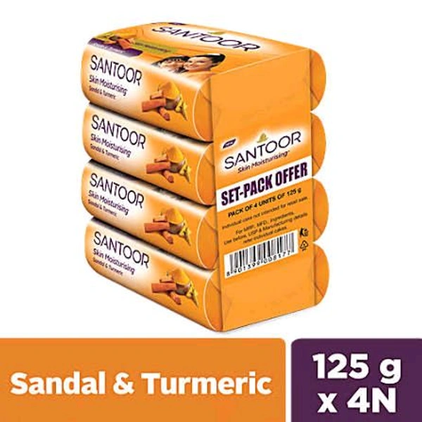 SANTOOR SANDAL SOAP 4P