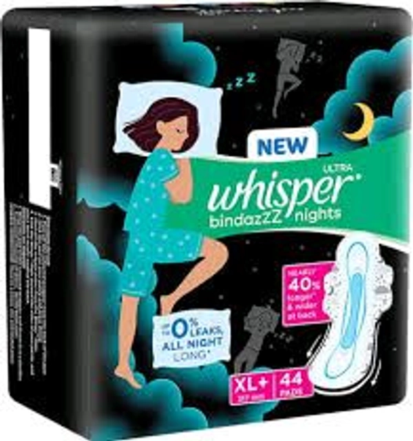 WHISPER BINDAZ NIGHT 44PADS
