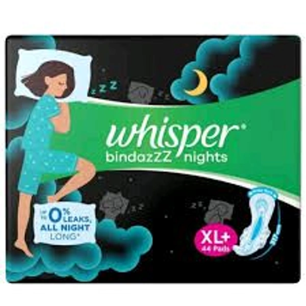 WHISPER BINDAZ NIGHT 44PADS