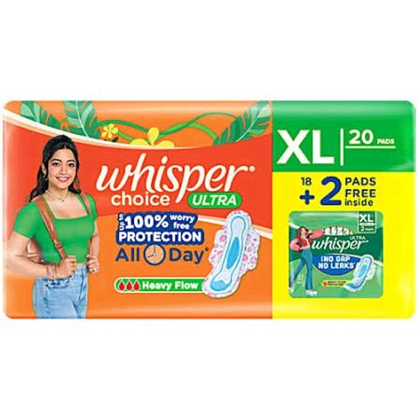 WHISPER CHOICE ULTRA 20 PADS