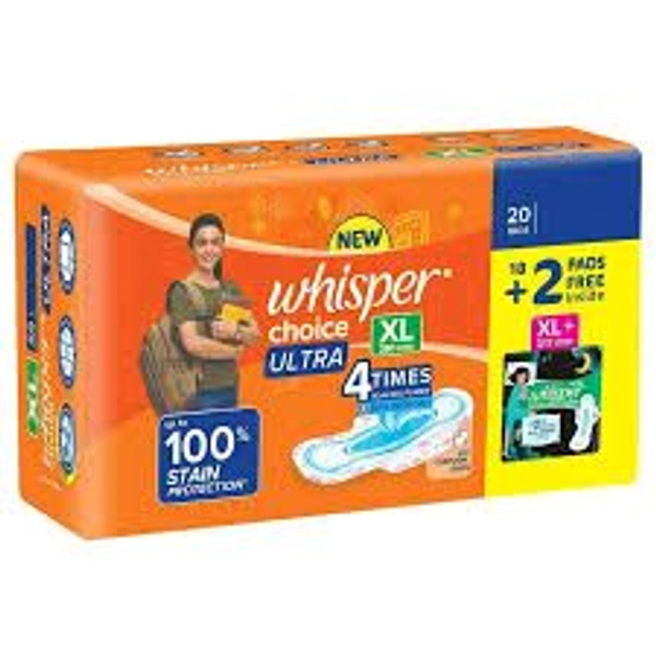 WHISPER CHOICE ULTRA 20 PADS