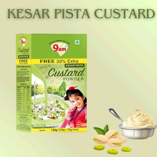9AM CUSTARD KESAR PISTA 135g