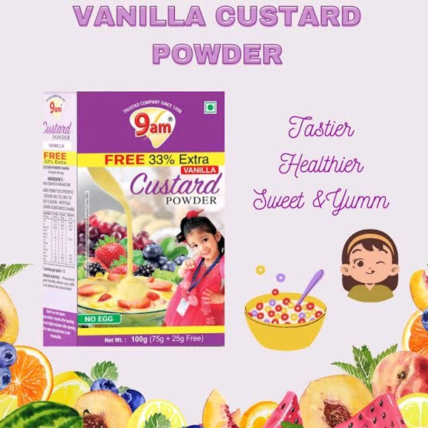 9AM VANILLA CUSTARD 135GM