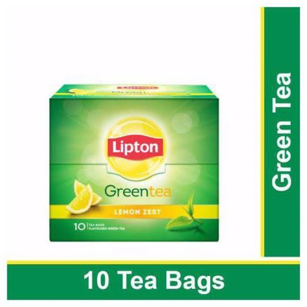 Lipton Green Tea - 10 tea bags, Lemon Zest