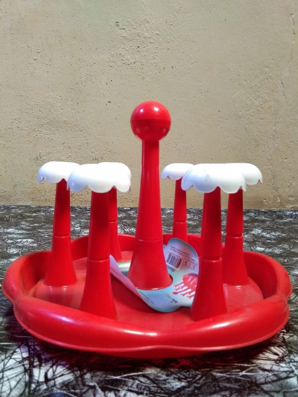 RFL Flower Glass Stand - Red