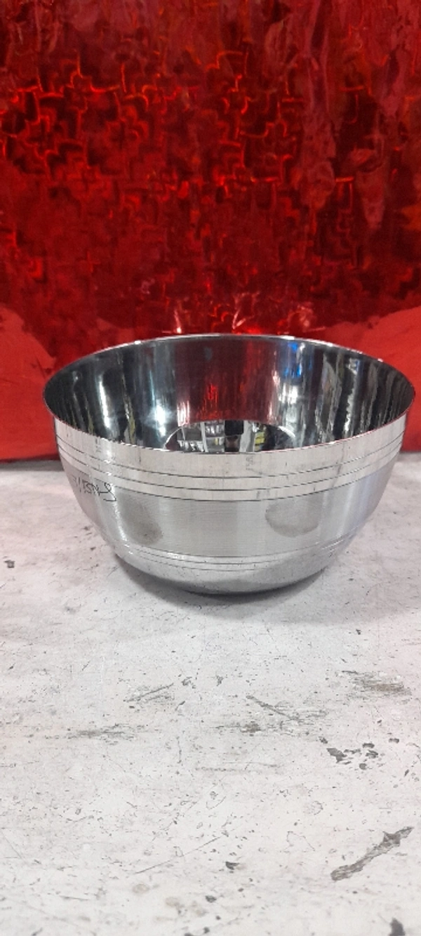 Steel Bowl /baati - Diameter 12 Cm