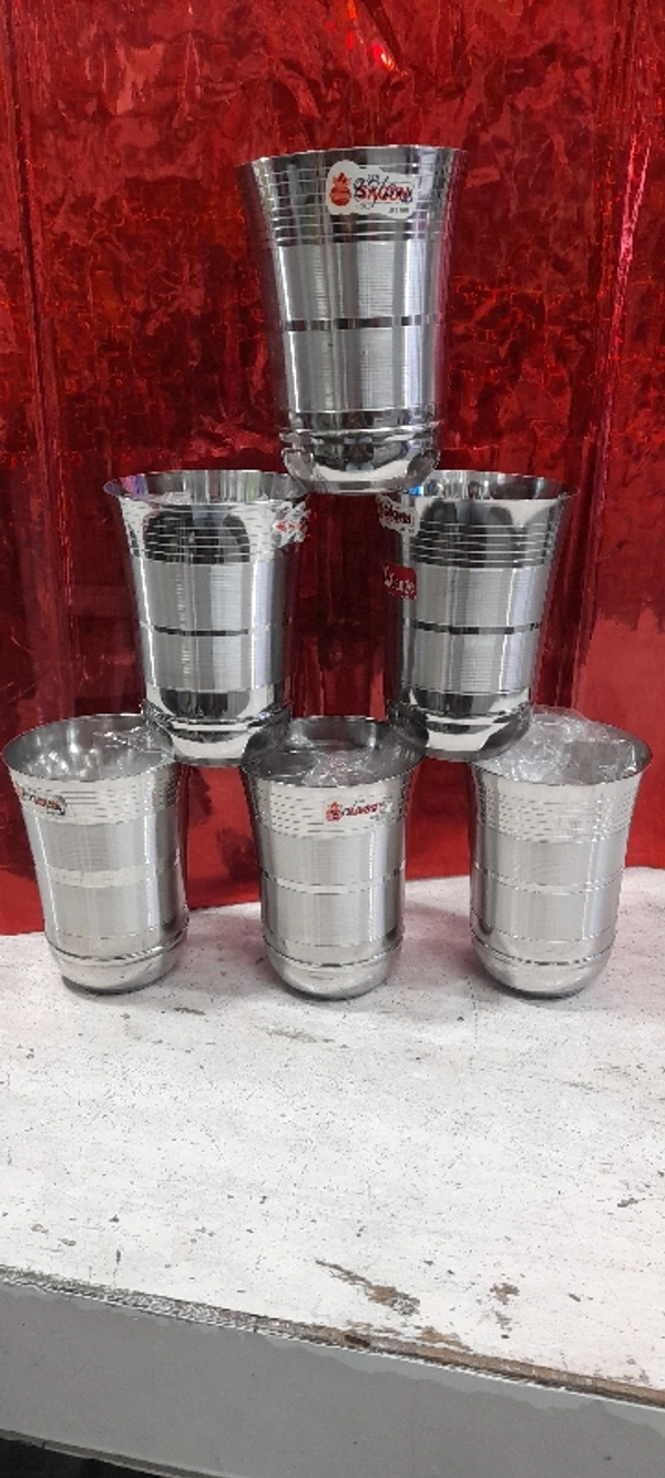 Steel Glass - 11 CM Height ,8 CM diameter