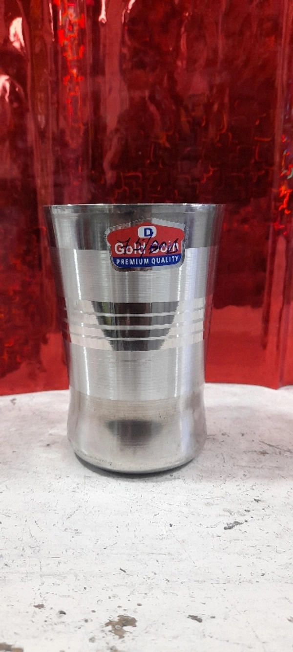 Steel Glass - 10.5 CM Height ,7.5 CM Diameter