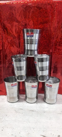 Steel Glass - 10.5 CM Height ,7.5 CM Diameter