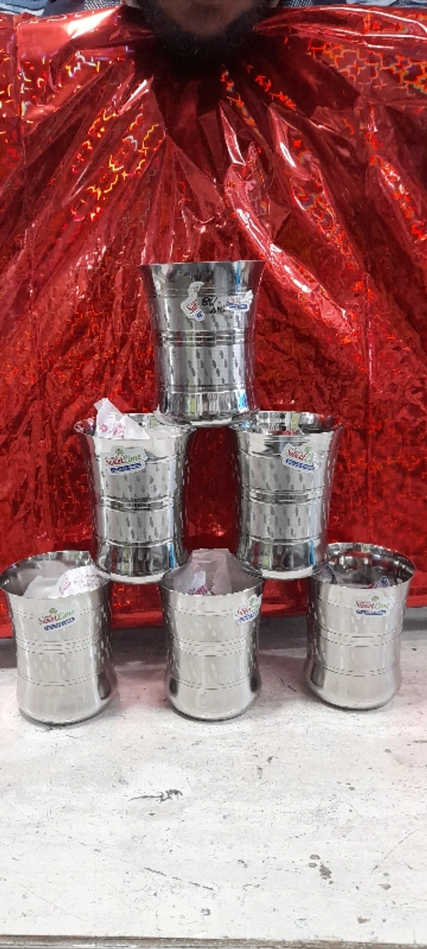 Steel Glass - Height 9.5cm,Diameter 7.5 cm