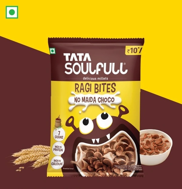 Tata Soulfull Ragi Bites No Maida Chocos - 26g