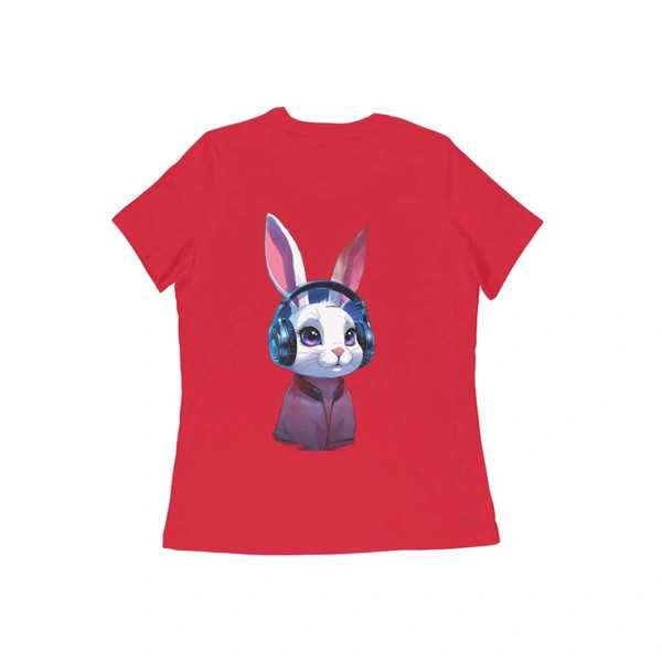 Women's Regular Fit T Shirts - Red, XL