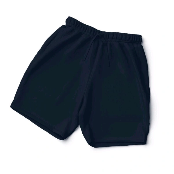 Shorts In Blue Color - Navy Blue, M