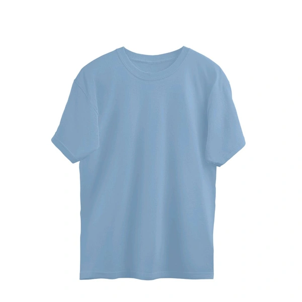Printed Oversized  T-Shirt  - Cornflower Blue, L