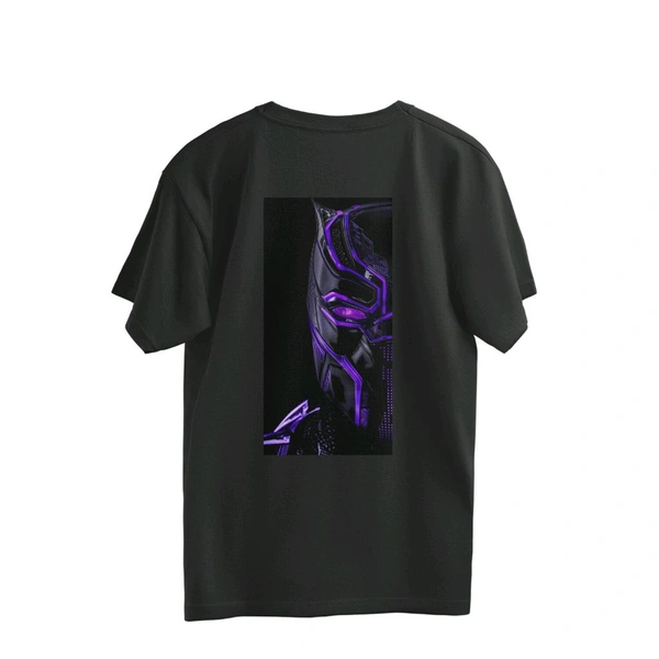 Printed Black T-shirt Of Panther Series - Black, XL