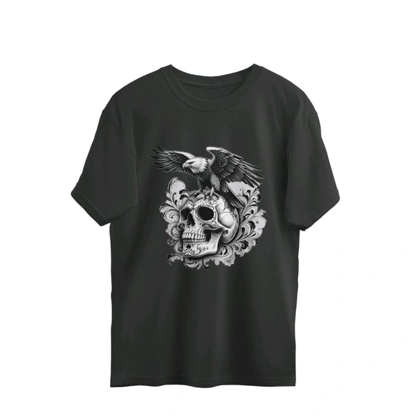 Skull Series Printed Tshirt  - Black, L