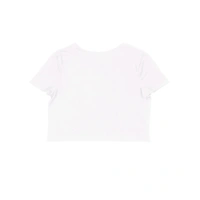 Crop Top In White Colour for Girls - White, S