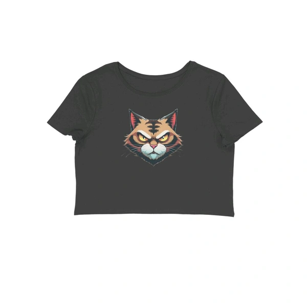 Crop Top In Black Colour - Black, S