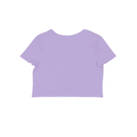 Crop Top In Helitropi Colour  - Heliotrope, XL