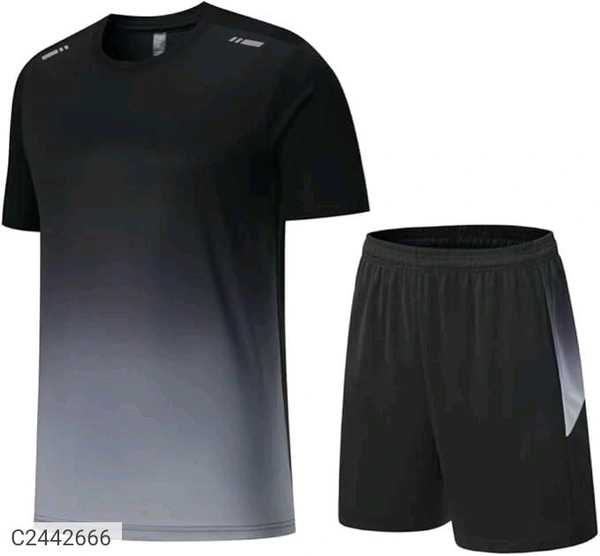 Set Of Half Sleeve T-shirt And Short  - Mine Shaft, M