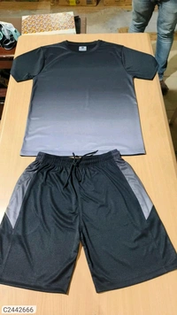 Set Of Half Sleeve T-shirt And Short  - Mine Shaft, M