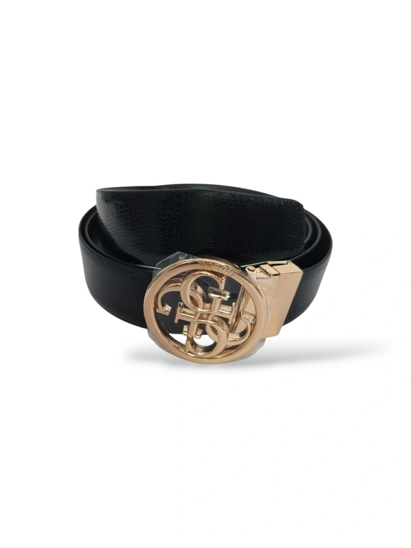 GUCCI Italian Leather Reversible Belt For Men - Gold