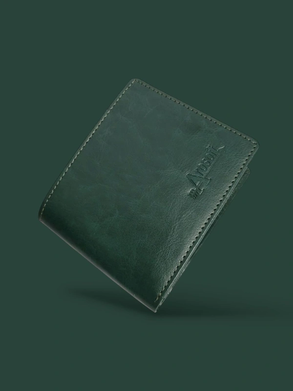 Arosoft men's faux leather wallet  - Green